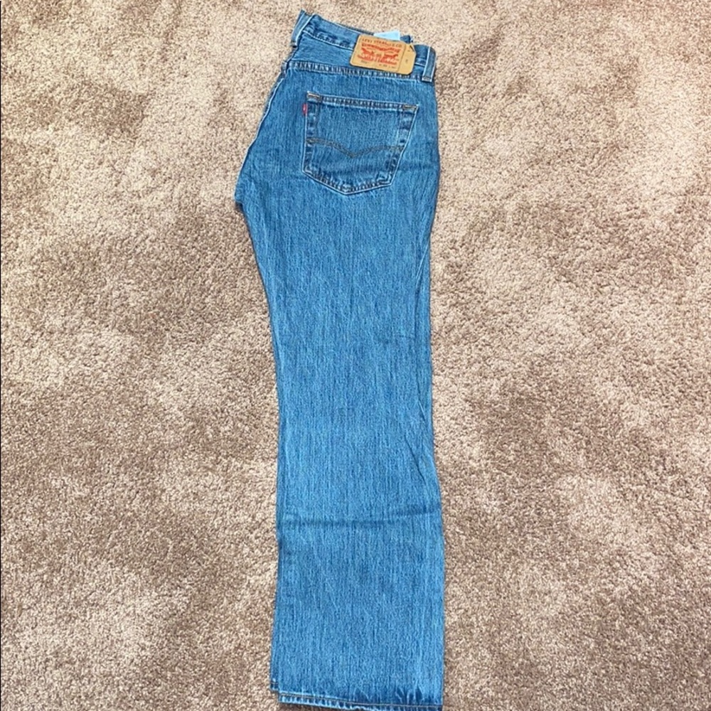 Levis 501 button fly denim jeans 33Wx 30L